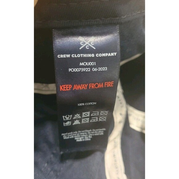 Crew Clothing Company Hat Cap Strap Back Blue Casual Cotton Dad Paddle CCC Logo - Picture 5 of 5